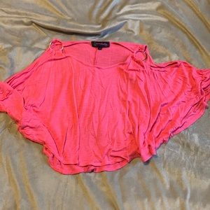 Bright pink crop top